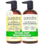 PURA D'OR Anti-Thinning Shampoo & Conditioner Set