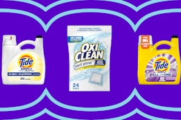 Laundry products collage