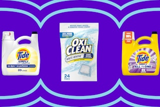 Laundry products collage