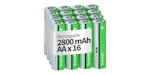 NiMH Rechargeable Batteries 16-Pack
