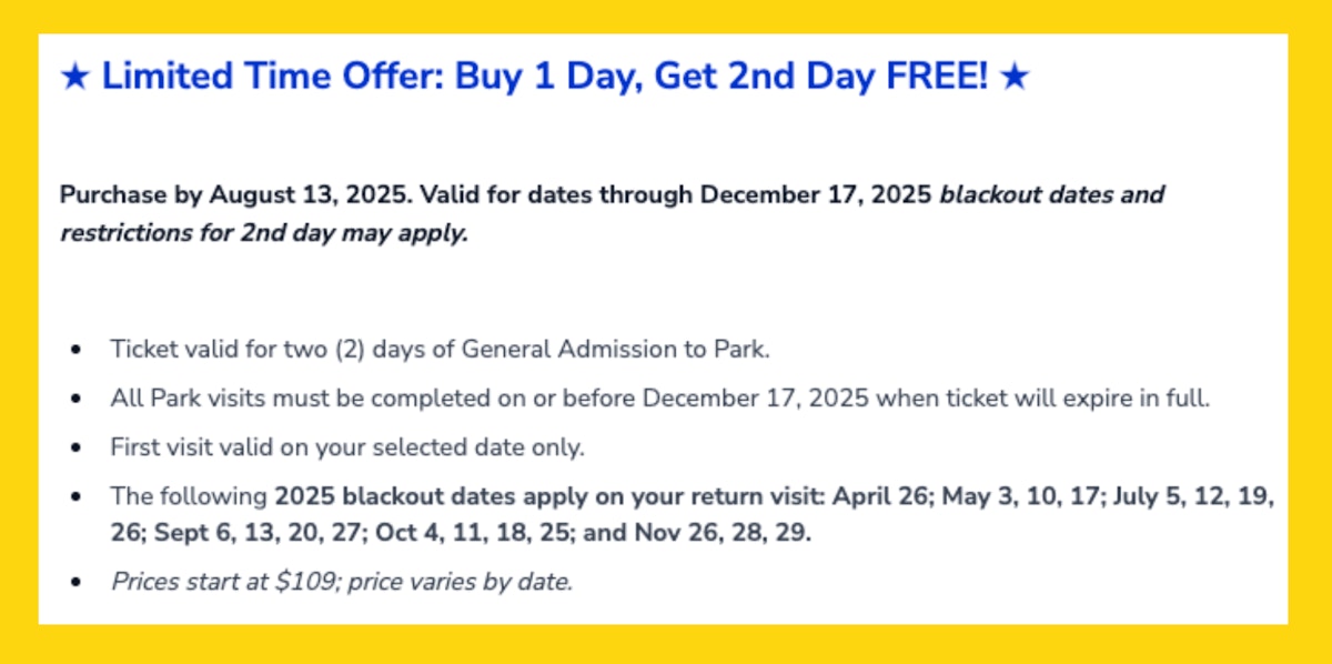 Groupon Universal Studios Offer Details