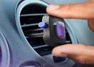 a car air freshener on a car vent