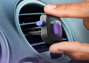 a car air freshener on a car vent