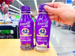 2 Ensure Max Protein Shakes in Walmart store (sponsored)