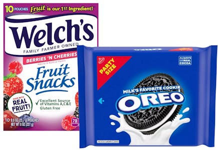 1 Oreo Pack + 1 Welch's Pack