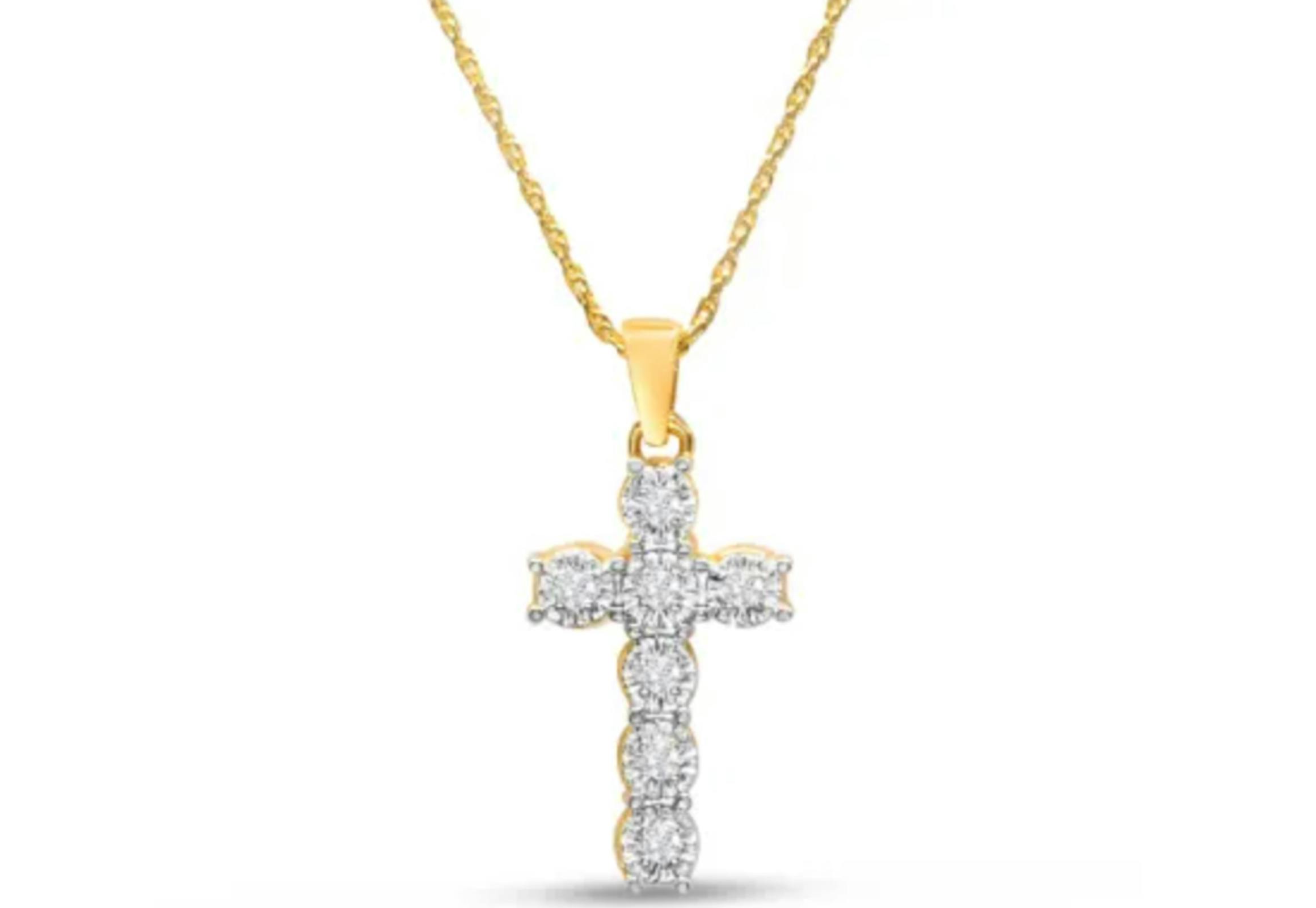 Diamond Cross Necklace
