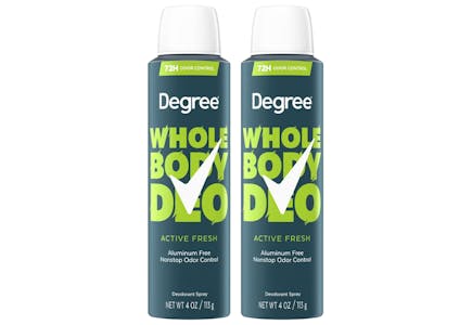 2 Degree Whole Body Sprays