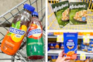 dollar general snapple, michelina's, kraft 3-photo collage