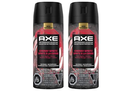 2 AXE Deodorant Body Sprays