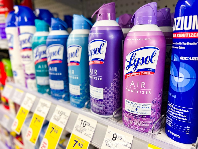 lysol air sanitizer sprays