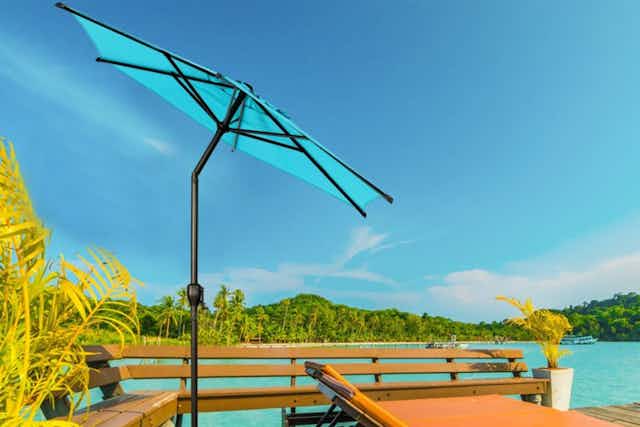 Get a 7.5-Foot Patio Umbrella for as Low as $27 Shipped at Wayfair  card image