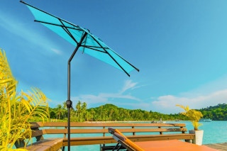 a patio umbrella 