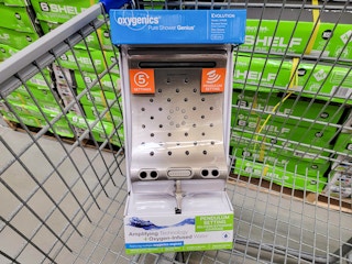 rainfall shower head in a cart