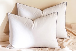 Get 2 Queen-Sized Feather and Down Pillows for $36 at Walmart card image