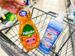walgreens cart with palmolive and suavitel