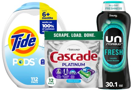 1 Tide + 1 Cascade + 1 Downy