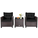 3-Piece Rattan Patio Set