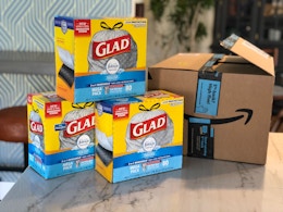 Glad 110-Count Trash Bags: Get 3 Boxes for $46.68 on Amazon (Reg. $81.49) card image