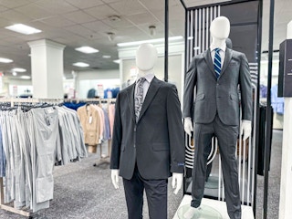 mens suits on display in macys