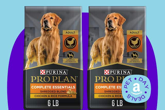 Purina Pro Plan Dog Foods: Get 2 Bags for $34 During Amazon Pet Day card image