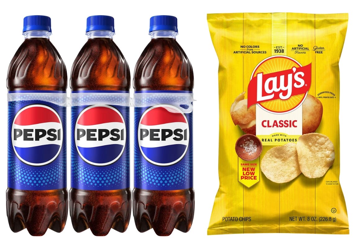 4 Pepsi + 4 Lay's Items