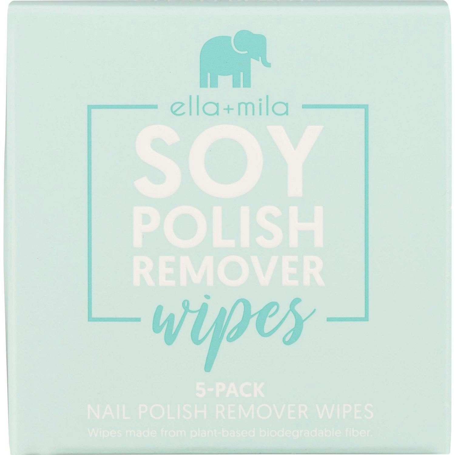 ella+mila Soy Polish Remover Wipes