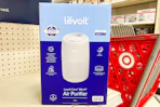 levoit-air-purifier-on target shelf in front of cart