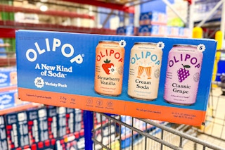 olipop soda in shopping cart