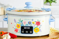 Pioneer Woman Slow Cooker (lifestyle image) in kitchen