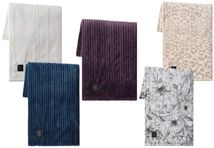 Brookstone Heated Throw Blanket