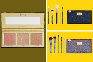 costco disney makeup set feature image collage on olive and yellow background