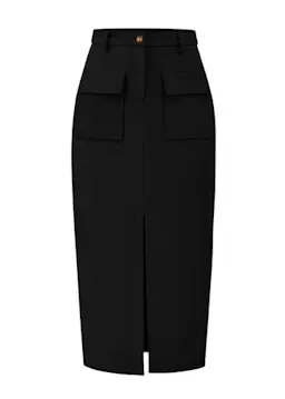 KIRUNDO Women's Cargo Midi Skirt
