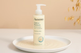 Aveeno Calm + Restore Facial Cleanser, as Low as $5.15 on Amazon card image