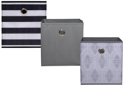 Room Essentials Fabric Cube Storage Bins