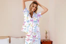 Ekouaer Womens Silky Satin Pajamas Set B0GGB7FXB2