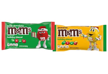 8 M&M's Holiday Chocolate Bags