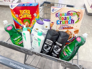 dove cerave axe general mills cereal palmolive items in walgreens cart