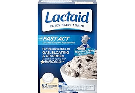 2 Lactaid Chewable Packs