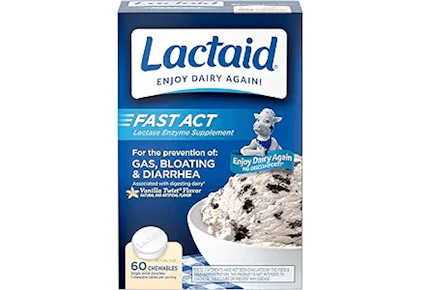 2 Lactaid Chewable Packs