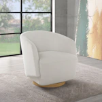 Murphy Swivel Boucle Chair