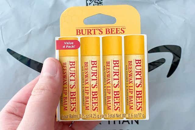 Burt's Bees Lip Balm 4-Pack, as Low as $5.10 on Amazon card image
