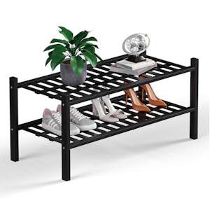 Bamboo Shoe Rack Organizer