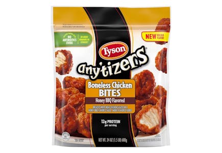 2 Tyson Any'tizers Boneless Chicken Bites