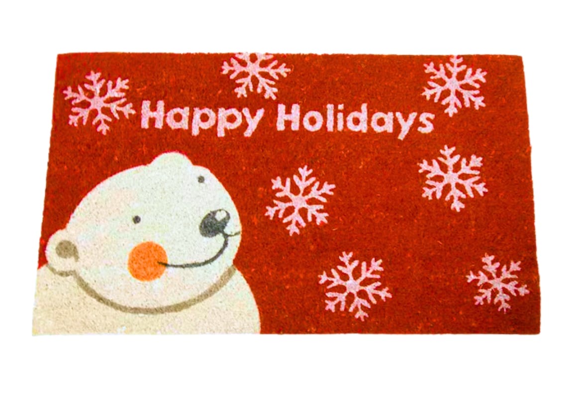 Rubber-Cal Holiday Doormat