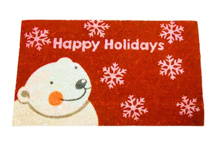 Rubber-Cal Holiday Doormat
