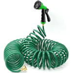 Coiled Garden Hose