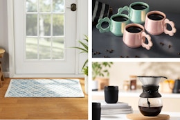 My Favorite Walmart Rollbacks: $5 Accent Rug, $6 Mug Sets, $20 Coffee Maker card image