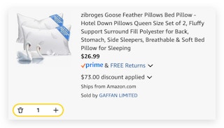 zibroges Goose Feather Pillows