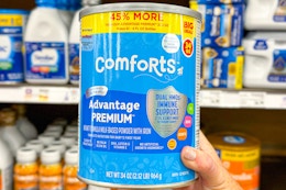 Save $15 on Comforts Advantage Premium Infant Formula With Kroger Coupon card image