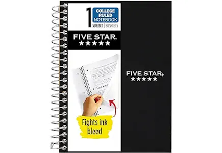 Five Star Spiral Notebook
